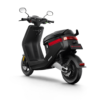 niu_mqi+sport_zwart_snorscooter_achterkant NIU MQi+ Sport, MQiPlus Sport Snorscooter in zwart met rode streep 25km uitvoering (M+ Sport)
