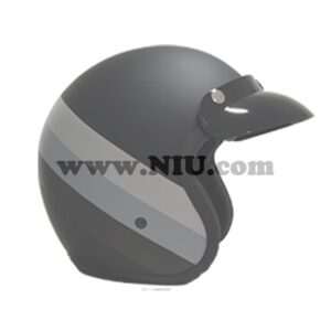niu helm mat zwart grijs m