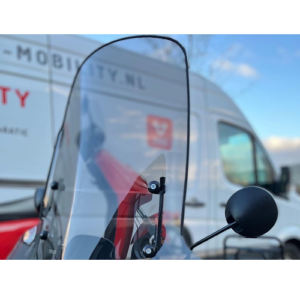 op de gebruikte NIU Nqi zit een smoke origineel windscherm